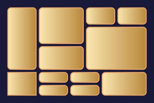 Modern Abstract Bento Grid Design with Rounded Geometric Tiles for UIUX and Digital Platforms vector