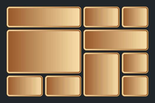 Modern Bento Grid Layout Set with Geometric Shapes, Card Tiles, and Brutal Pattern Compositions vector