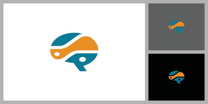 Abstract Creative Brain design vector