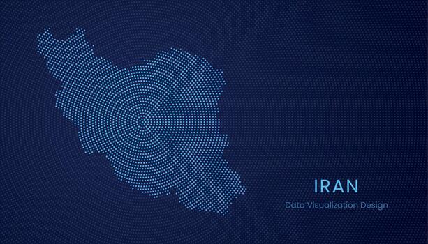 corrí punteado digital mapa para datos visualización diseño vector