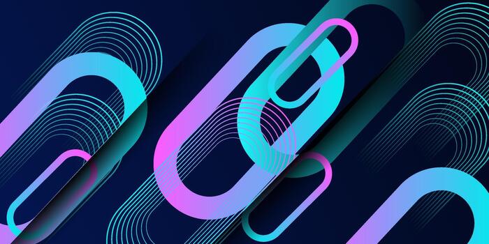 Abstract purple and orange gradient background with geometric square lines. Elegant banner background. EPS10. vector