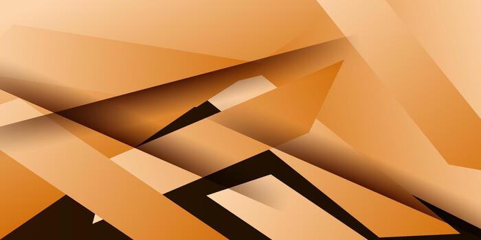 Abstract background with overlapping paper cut layers and dynamic shadows in the background. Simple orange patterned background for wallpapers, banners, and backdrops. Eps 10 vector