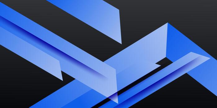 Modern blue digital technology presentation background with shadows. Abstract blue square paper cut background. eps10 vector