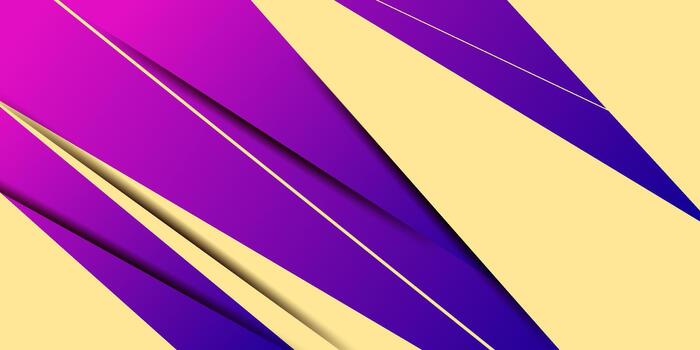 Abstract purple gradient paper cut background. Simple dynamic color overlapping triangle pattern element design. eps10 vector