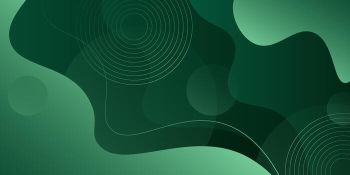 Abstract green wave background. Simple and elegant wave pattern design. Dynamic color concept. eps10 vector