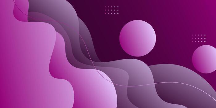 Abstract purple colored wave pattern on dark background with trendy banner background. eps10 vector