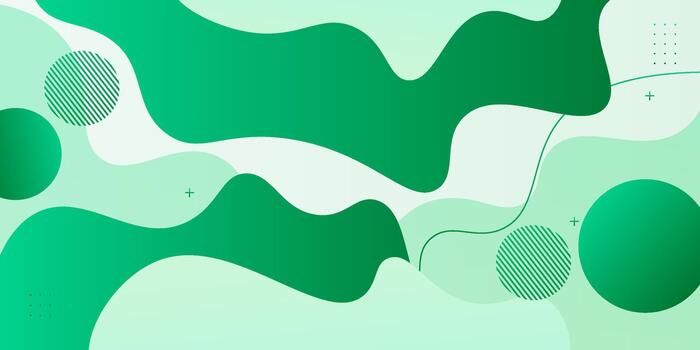 Abstract soft green wave pattern background. Simple and trendy banner background. EPS10 vector