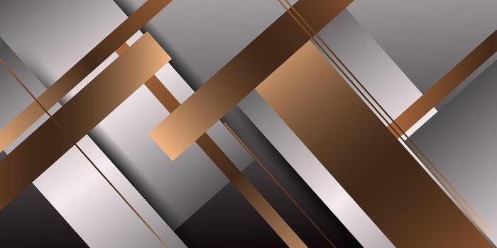 Luxury premium silver abstract background with golden line checkered pattern isolated on textured background. Eps 10 vector