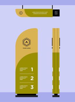 display Business signage for direction and navigation in commercial spaces vector