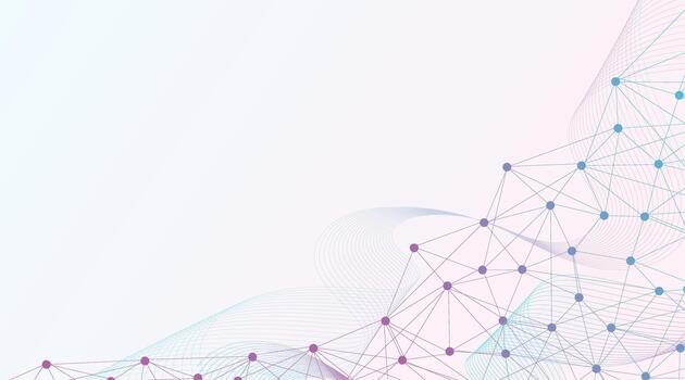 Digital abstract connection dots and lines. Network connection structure. Technology polygonal background. Plexus effect. Illustration vector