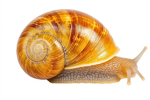 Exploring the Exquisite Beauty of a Grape Snail on a Transparent Background With Intricate Detail photo