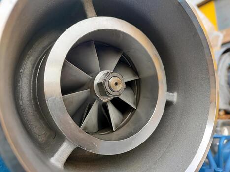 Detailed View of Intricate Gas Burner Components Showcasing Precision Engineering and Design photo