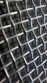 f Stainless Steel Mesh Highlighting Intricate Patterns and Textures photo