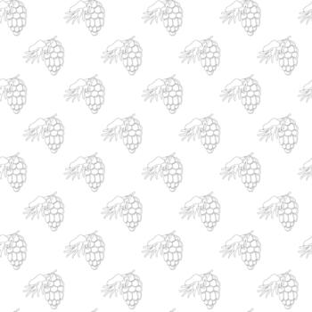 Seamless christmas pattern of stylized of pine cones with needles, drawn in clean line art. Elegant and minimal design suitable for packaging, textiles or decorative use vector