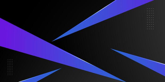 Abstract dark background with colorful gradient purple and blue triangle pattern with light element concept. Futuristic banner background. Cool style design. vector