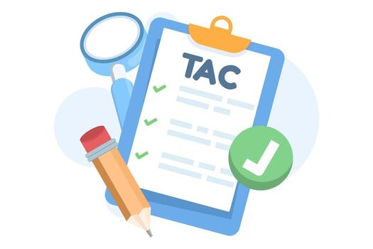 Terms and conditions concept in a flat illustration style, suitable for websites, landing pages, mobile apps, posters, and banners, representing user agreements and policy guidelines. vector