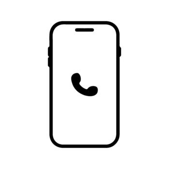 Mobile phone icon . for mobile concept and web design. illustration vector
