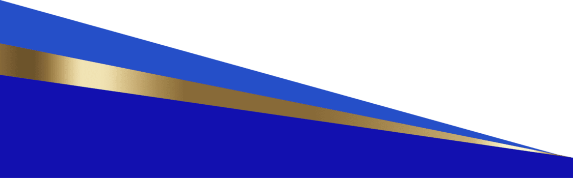 intestazione forma design. sito web confine sezione. astratto curvo parte inferiore con d'oro elemento. separatore blu ondulato montatura per pagina web. semplice titoli per luogo e App interfaccia. png