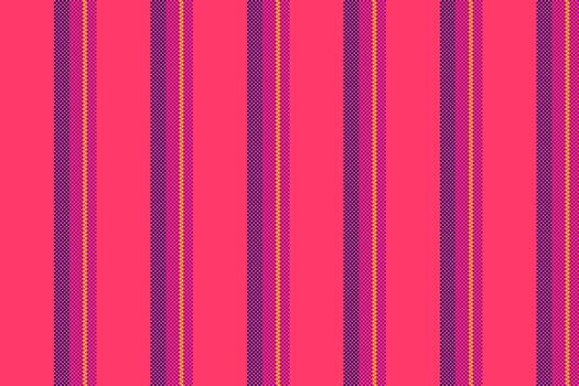 Perfection seamless textile, complexity fabric vertical lines. Eps10 background texture pattern stripe in red and magenta colors. vector