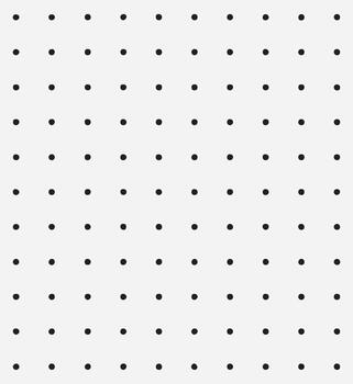 un minimalista sin costura modelo de igualmente espaciado negro puntos en un limpiar blanco antecedentes creando un sutil texturizado efecto vector