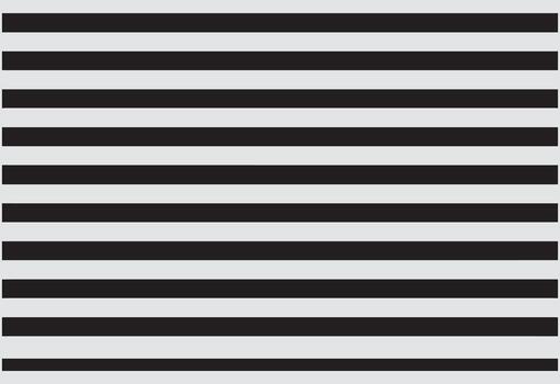 A visually striking abstract pattern featuring perfectly parallel horizontal stripes of alternating black and light gray vector