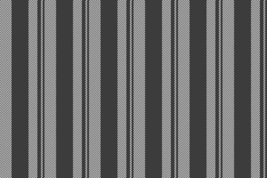 Monochrome striped textile pattern. Vertical lines with textured details. Use as a neutral background for web design, fashion, interiors, and graphics. vector