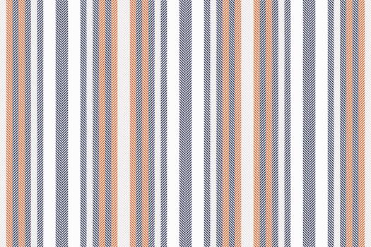 Classic striped pattern. Navy blue, orange, and white vertical lines form a timeless design. Use for backgrounds, textiles, and graphic elements. Versatile texture. vector