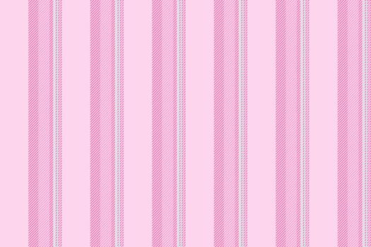 Fresent texture lines background, editable seamless fabric . Eack stripe vertical textile pattern in pink and light colors. vector