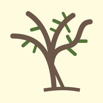 Tree with no leaves smart trendy magnificent amazing design useful Illustration colorful background vector