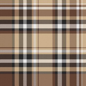 clásico, pixelado tartán modelo en cálido, neutral tonos genial para antecedentes, textil diseños, o un toque de rústico elegancia. versátil para varios creativo proyectos vector