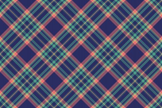 Styling pattern plaid background, print fabric tartan texture. Fold check textile seamless in blue and dark colors. vector