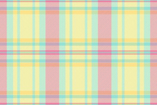 Repetition plaid fabric textile, stitch check texture tartan. Endless background pattern seamless in light and yellow colors. vector