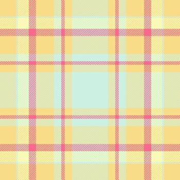 Pretty pattern textile check, international texture fabric seamless. Patterned background tartan plaid in light and yellow colors. vector