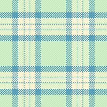 Checked texture tartan plaid, good pattern seamless. Canvas check fabric background textile in light and cyan colors. vector