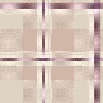 acogedor sin costura modelo presentando un neutral beige y color de malva tartán diseño. ideal para textiles, antecedentes, o agregando un clásico toque a tu proyecto. vector