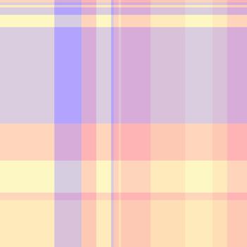 Aged background check, deco plaid textile tartan. Large pattern seamless fabric texture in light and peach puff colors. vector