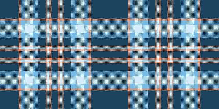 Long tartan plaid texture, graphical textile pattern background. Many fabric seamless check in cyan and light colors. vector