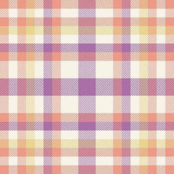 Internet texture background check, 70s seamless textile plaid. Dye pattern tartan fabric in old lace and red colors. vector