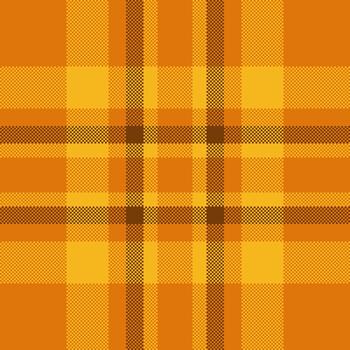 Warm, detailed plaid pattern in shades of orange. A versatile texture for autumn themes, rustic designs, backgrounds, or traditional inspired projects. vector