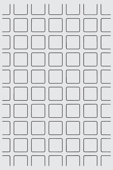 Abstract geometric pattern of interconnected rounded rectangles forming a grid on a light gray background vector