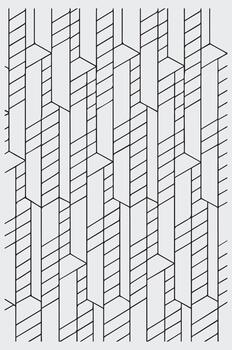 resumen geométrico modelo con repitiendo rectangular formas y paralelo líneas creando un sentido de profundidad y espejismo vector