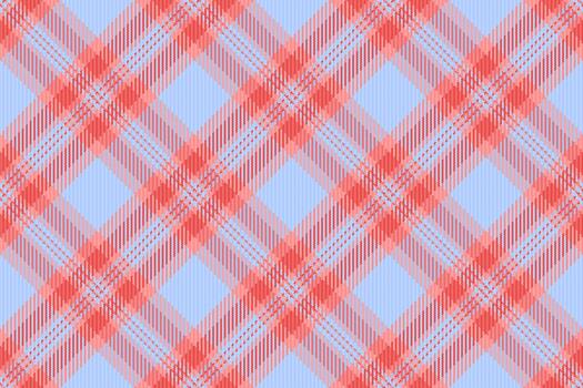 Bathroom textile background seamless, line tartan texture pattern. Open check plaid fabric in red and light colors. vector