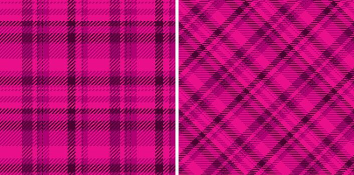 Tartan pattern fabric of check texture plaid with a textile background seamless. Set in dark colors of messy stripe art. vector