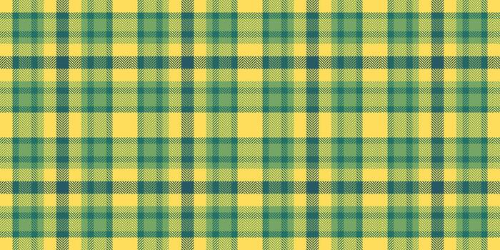 Cover plaid tartan seamless, curve background pattern fabric. Spring texture textile check in mustard and green colors. vector