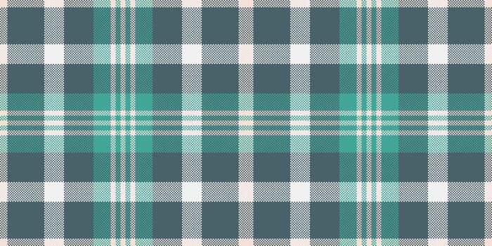 Classic checkered fabric background with teal and beige tones. Could symbolize tradition, warmth, or a comfortable, familiar pattern. Textile design, wrapping, crafts. vector