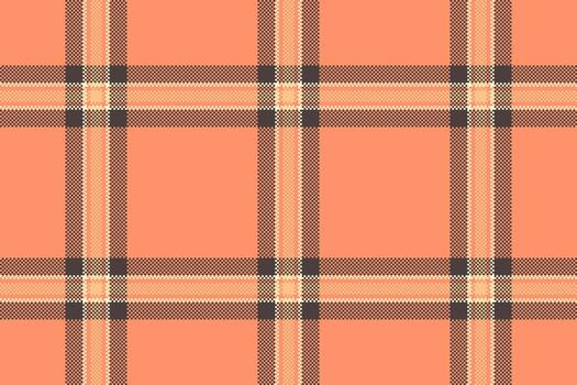 pixelado tartán modelo en calentar coral, beige, y marrón tonos retro textil diseño ideal para antecedentes, texturas, o digital Arte proyectos vector