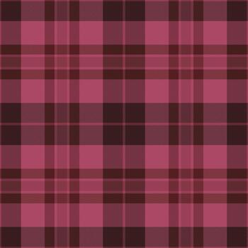 raya modelo textura, rosado sin costura textil antecedentes. producción tartán tartán tela cheque en rojo y negro colores. vector
