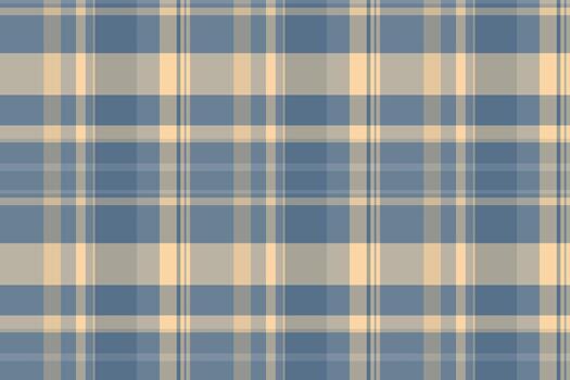 Elegant tartan pattern in muted blue, beige and gray. Versatile texture for backgrounds, fabrics, designs. Adds a classic and sophisticated touch. vector