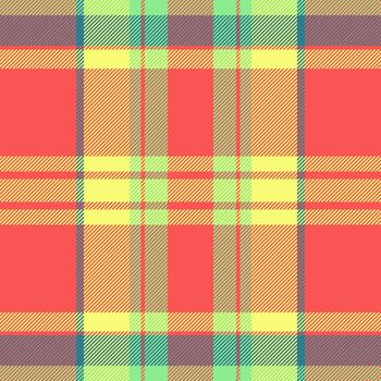 puro tela tartán, vívido antecedentes textura textil. publicidad sin costura tartán modelo cheque en rojo y Lima colores. vector