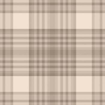 Elegant, neutraltoned plaid pattern with subtle herringbone texture. Versatile backdrop for design, textiles, or fashion concepts. Use for crafts, apparel, or interiors. vector